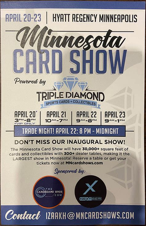 City: St. . Minnesota card show 2022